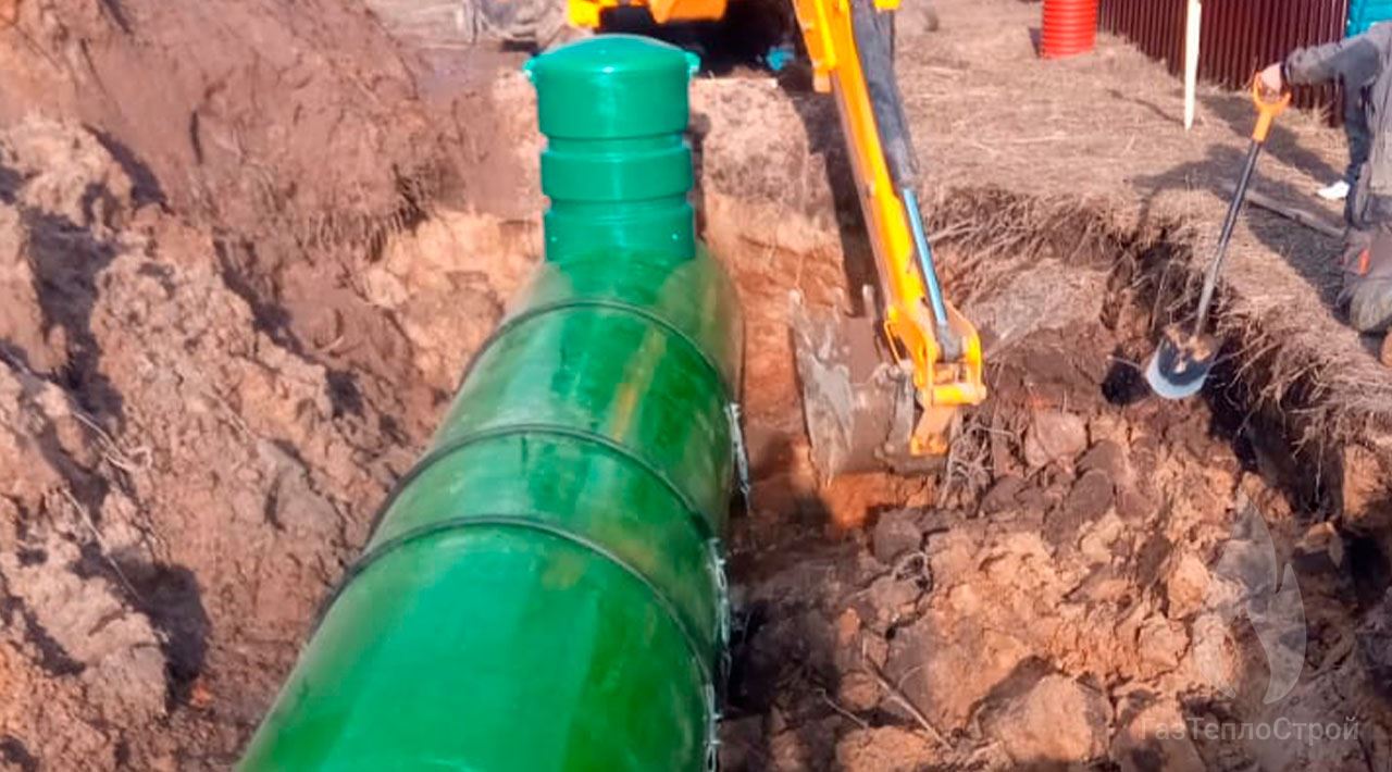 Ведутся раскопки для Газгольдера 